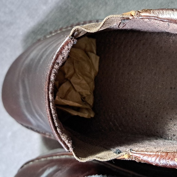 Dr. Martens Orson Brown Smooth + Textured Leather Slip On Loafer VG- US M7 W8 - Picture 5 of 16